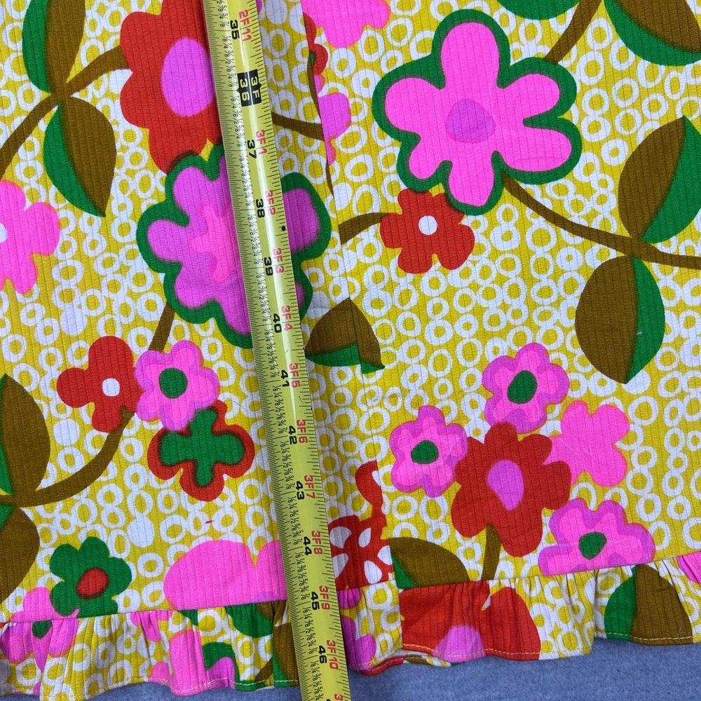 Vintage Young Hawaii Hawaiian Dress size 14 Floral Colorful Made In Hawaii - Picture 7 of 10